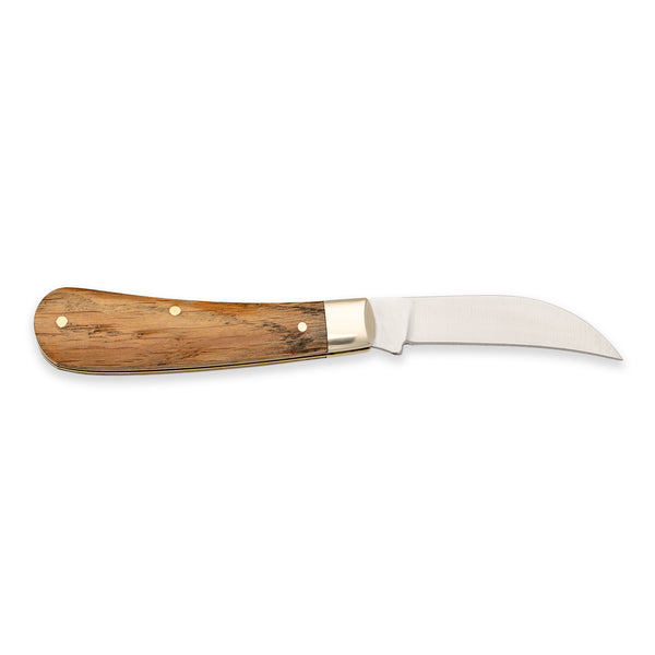 Peach Pruner - 60mm Blade - Whisky Barrel Oak Handle