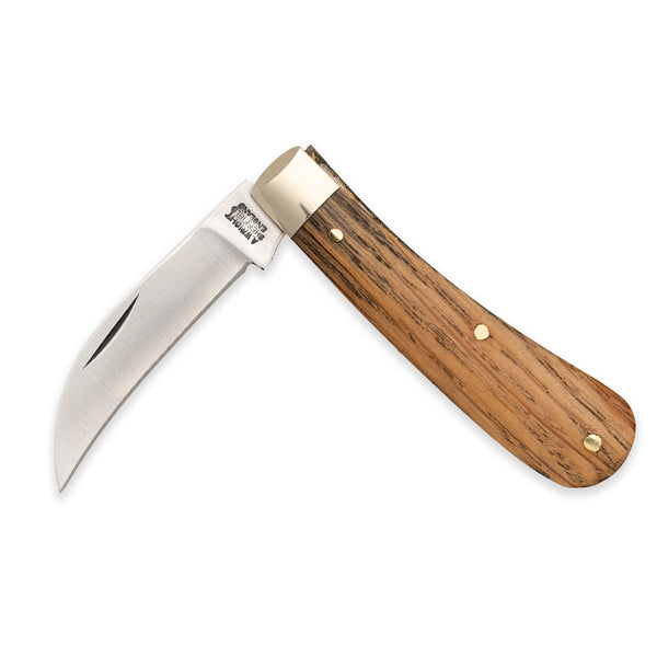 Peach Pruner - 60mm Blade - Whisky Barrel Oak Handle