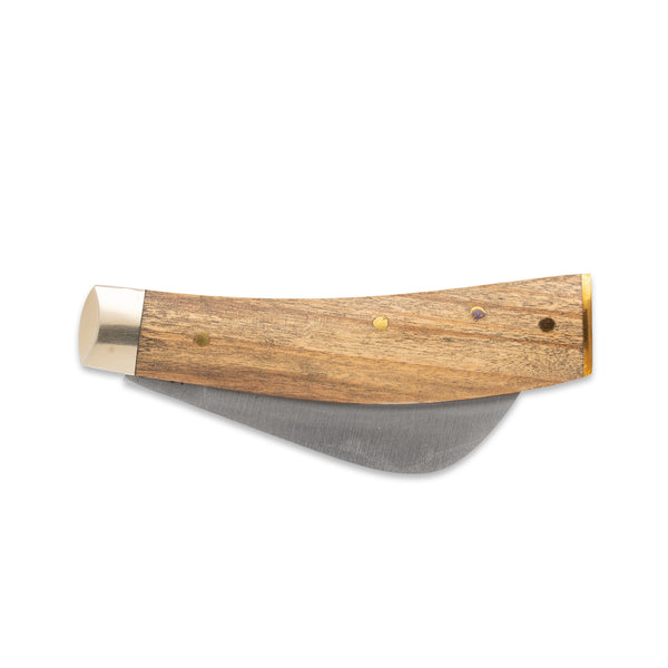 3 1/2" Pruner End Cap - 71mm Blade - Olive Wood Handle