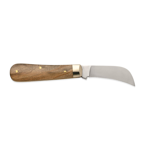 Pruner - 74mm Blade - Olive Wood Handle