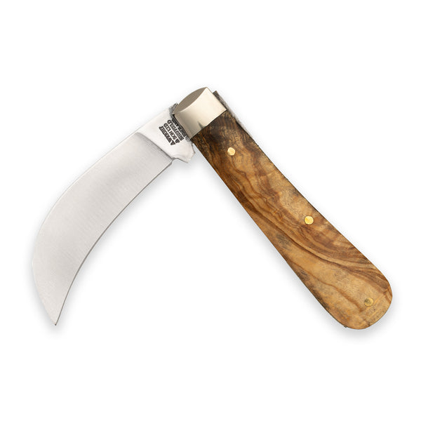 Full Pruner - 75mm Blade - Olive Wood Handle