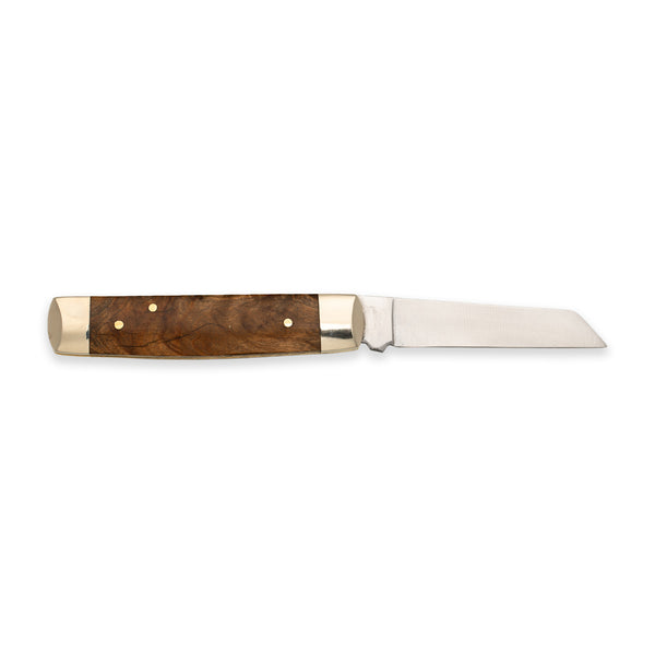 Senator - 71mm Blade - Olive Wood Handle with Chased Workback