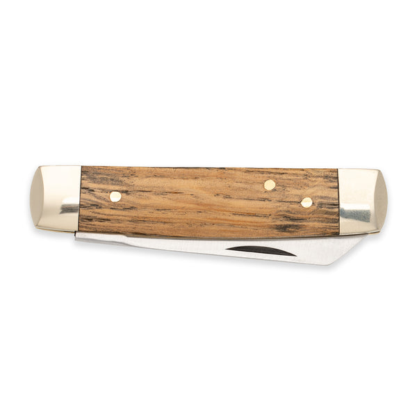 Senator - 71mm Blade - Whisky Barrel Oak Handle