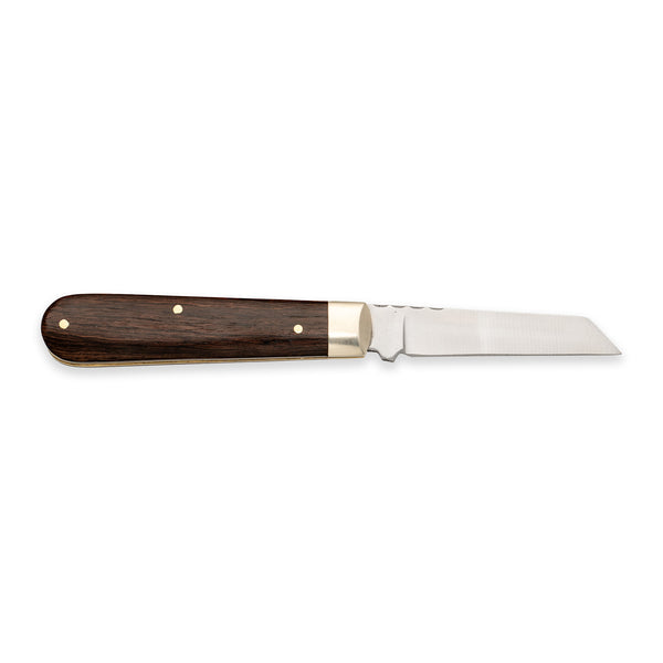 3 1/2" Lambfoot - 71mm Blade - Ebony Handle with Traditional Workback