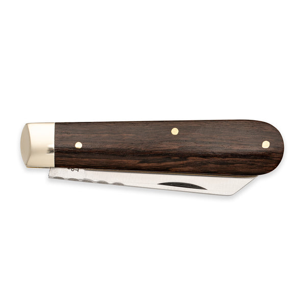 3 1/2" Lambfoot - 71mm Blade - Ebony Handle with Traditional Workback