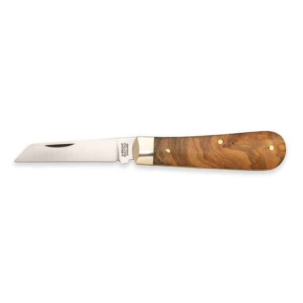 3 1/2" Lambfoot - 71mm Blade - Olive Wood Handle
