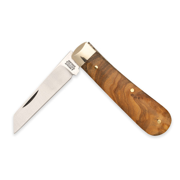 3 1/2" Lambfoot - 71mm Blade - Olive Wood Handle