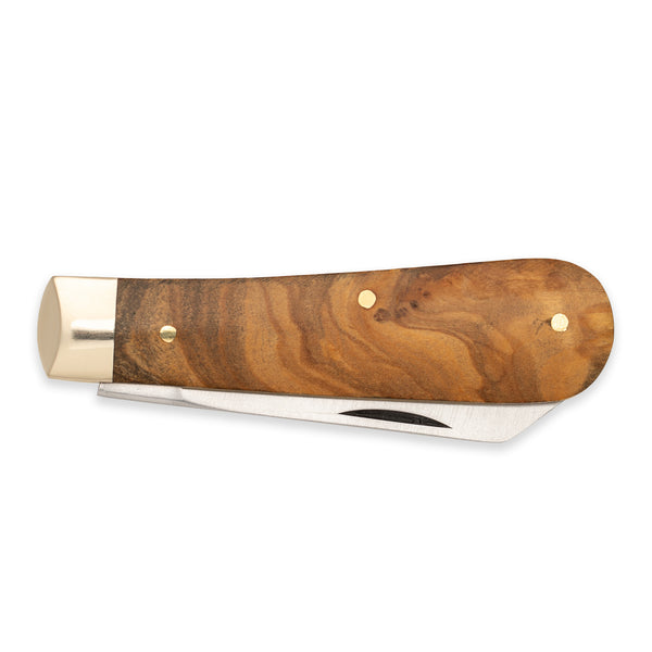 3 1/2" Lambfoot - 71mm Blade - Olive Wood Handle