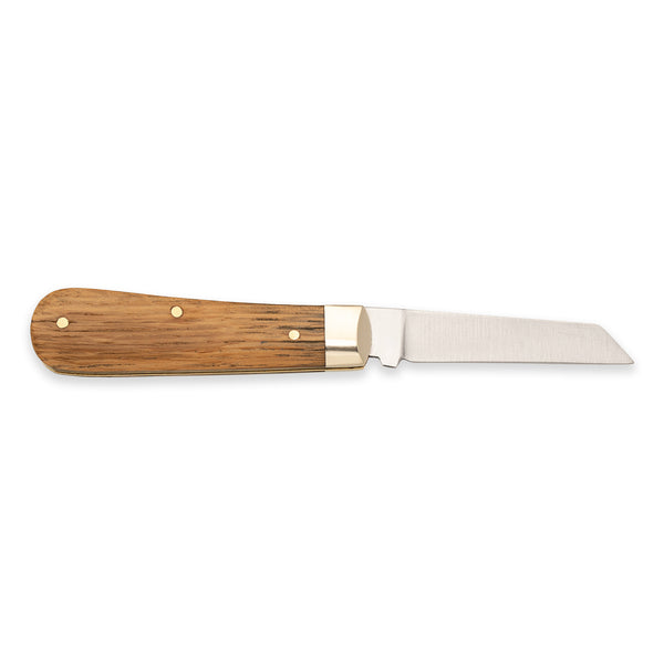 3 1/2" Lambfoot - 71mm Blade - Whisky Barrel Oak Handle