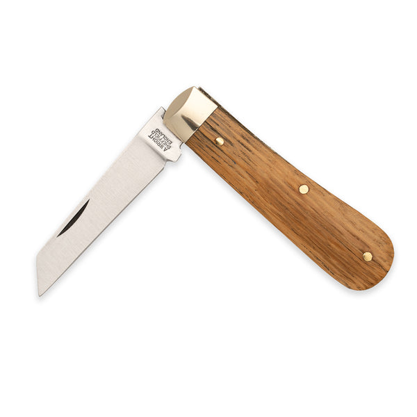 3 1/2" Lambfoot - 71mm Blade - Whisky Barrel Oak Handle