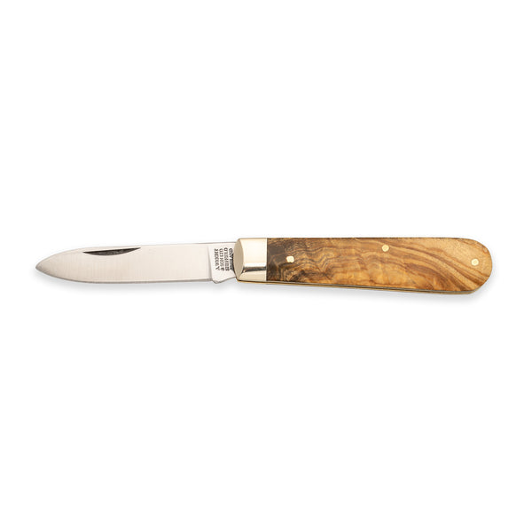 Spearpoint - 71mm Blade - Olive Wood Handle