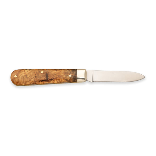 Spearpoint - 71mm Blade - Olive Wood Handle