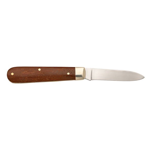Spearpoint - 71mm Blade - Wood Handle