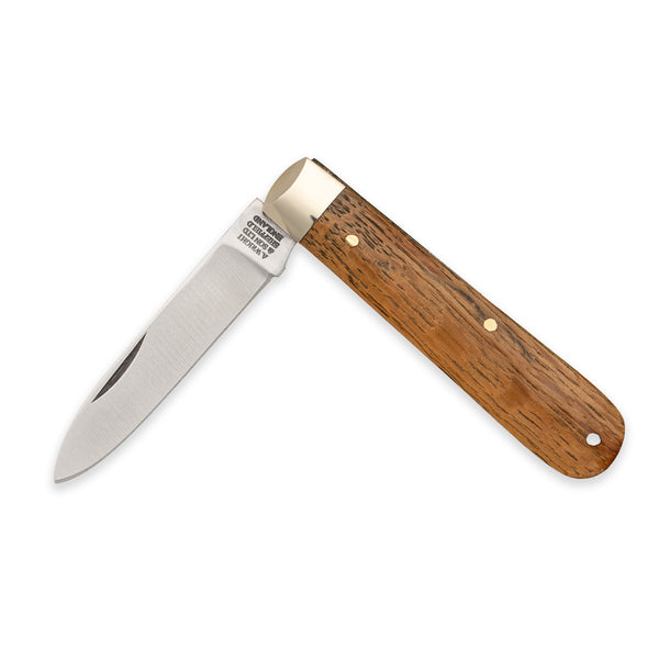 Spearpoint - 71mm Blade - Whisky Barrel Oak Handle