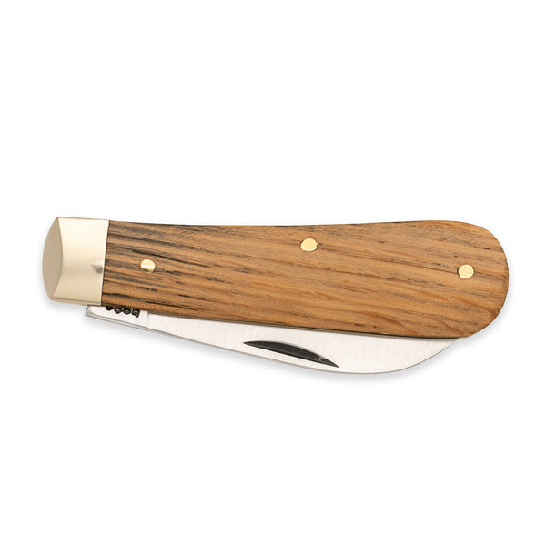 Tackler - 71mm Blade - Whisky Barrel Oak Handle