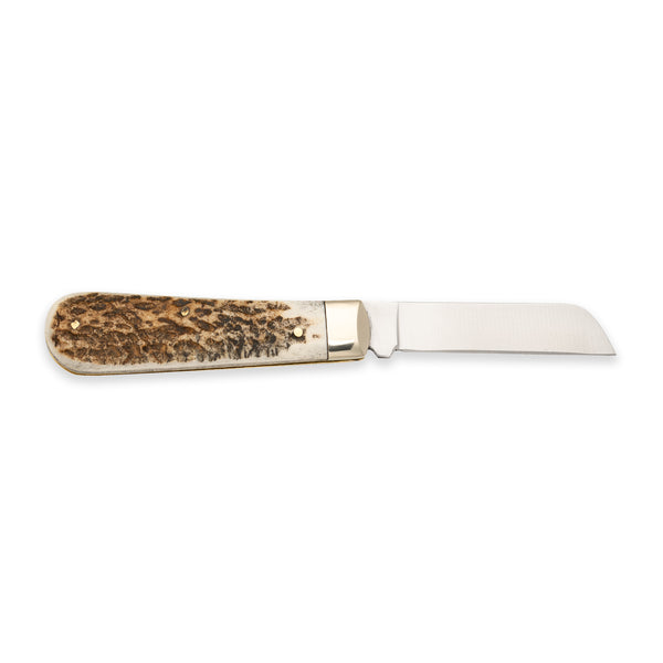 Sheepfoot - 71mm Blade - Stag Antler Handle