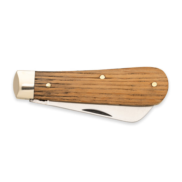 Sheepfoot - 71mm Blade - Whisky Barrel Oak Handle