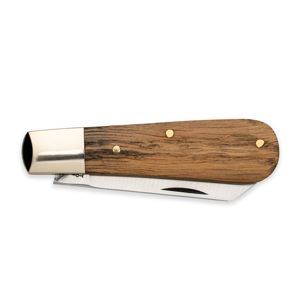 Barlow Lambfoot - 71mm Blade - Whisky Barrel Oak Handle