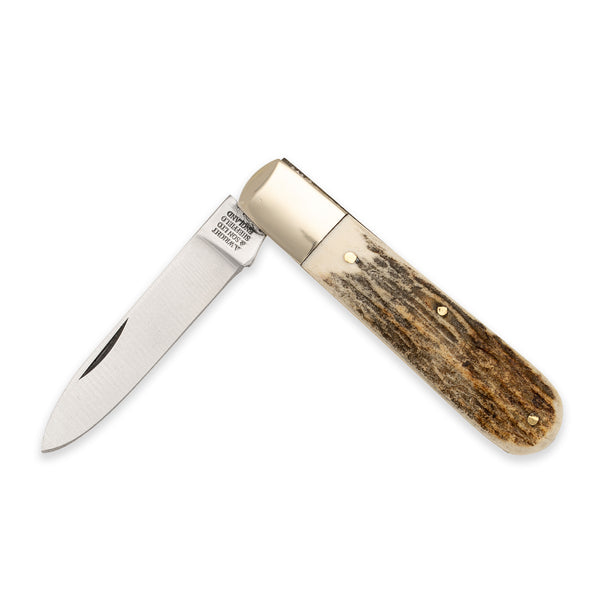 Barlow Spearpoint - 71mm Blade - Stag Antler Handle
