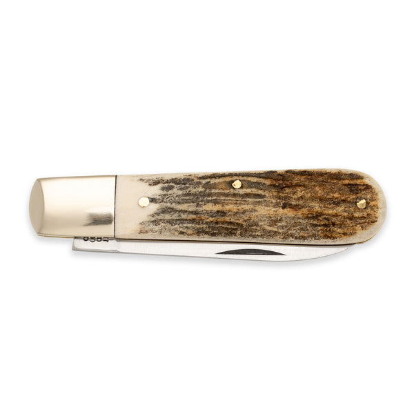 Barlow Spearpoint - 71mm Blade - Stag Antler Handle