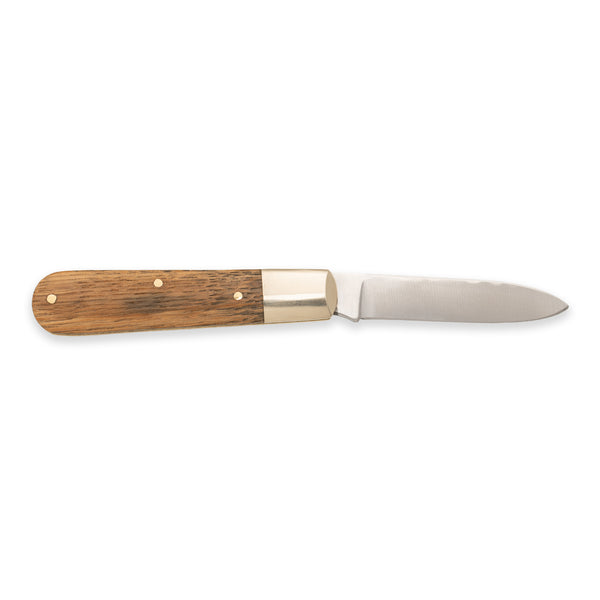 Barlow Spearpoint - 71mm Blade - Whisky Barrel Oak Handle