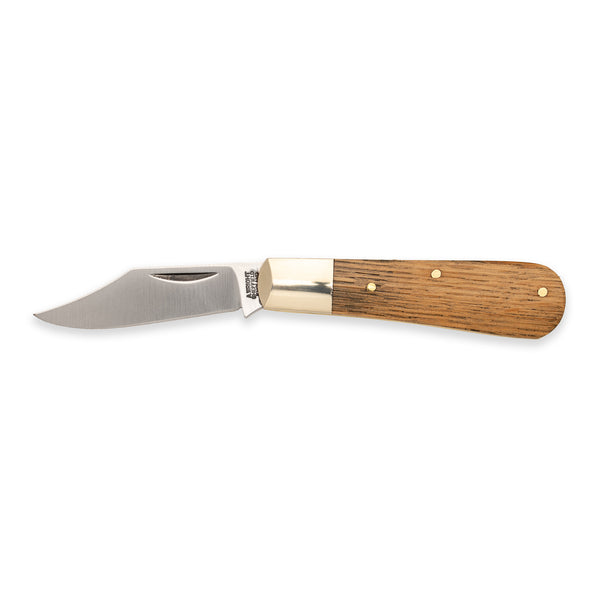 Barlow Clip Point - 70mm Blade - Whisky Barrel Oak Handle