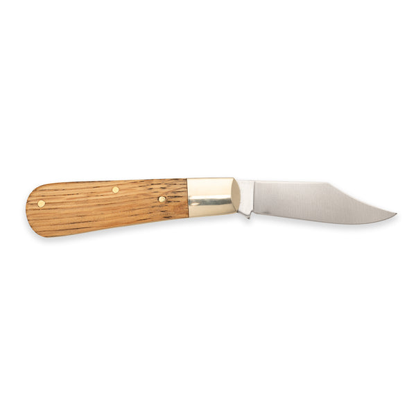 Barlow Clip Point - 70mm Blade - Whisky Barrel Oak Handle