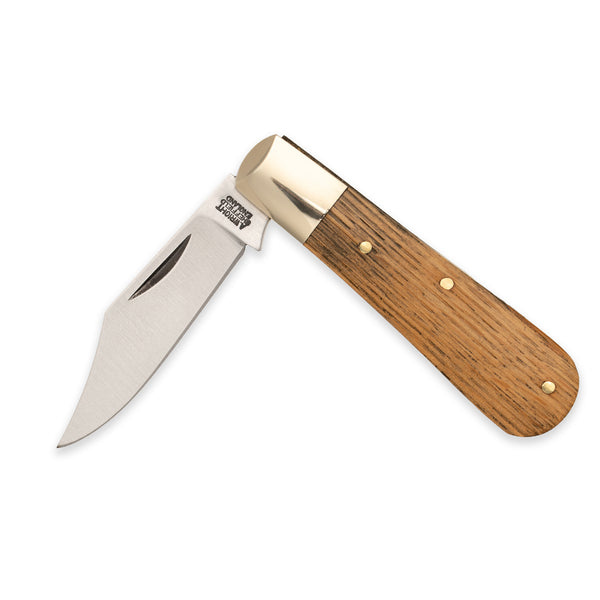 Barlow Clip Point - 70mm Blade - Whisky Barrel Oak Handle