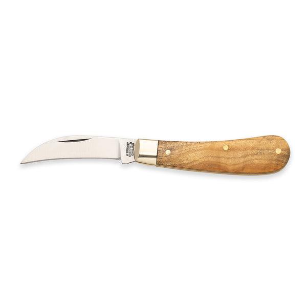 Peach Pruner - 60mm Blade - Olive Wood Handle