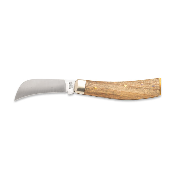 3 1/2" Pruner End Cap - 71mm Blade - Olive Wood Handle