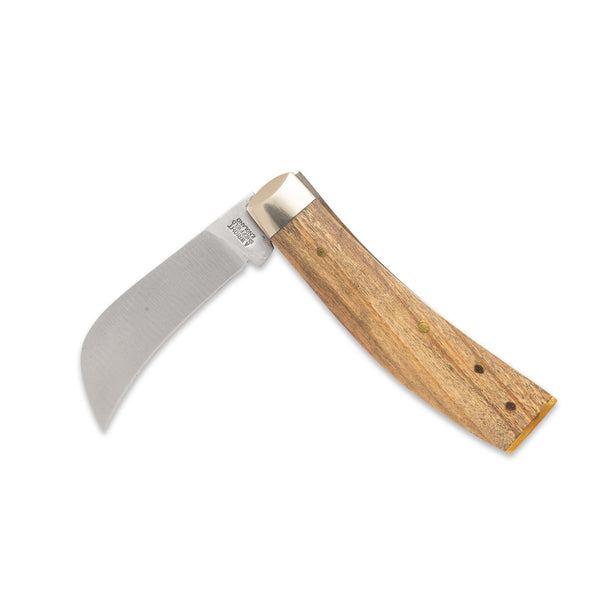 3 1/2" Pruner End Cap - 71mm Blade - Olive Wood Handle