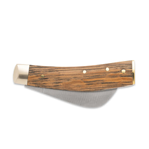 3 1/2" Pruner End Cap - 71mm Blade - Whisky Barrel Oak Handle