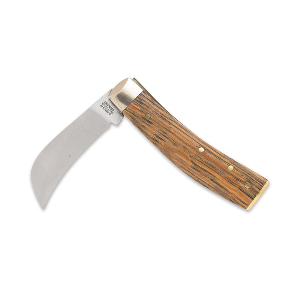 3 1/2" Pruner End Cap - 71mm Blade - Whisky Barrel Oak Handle