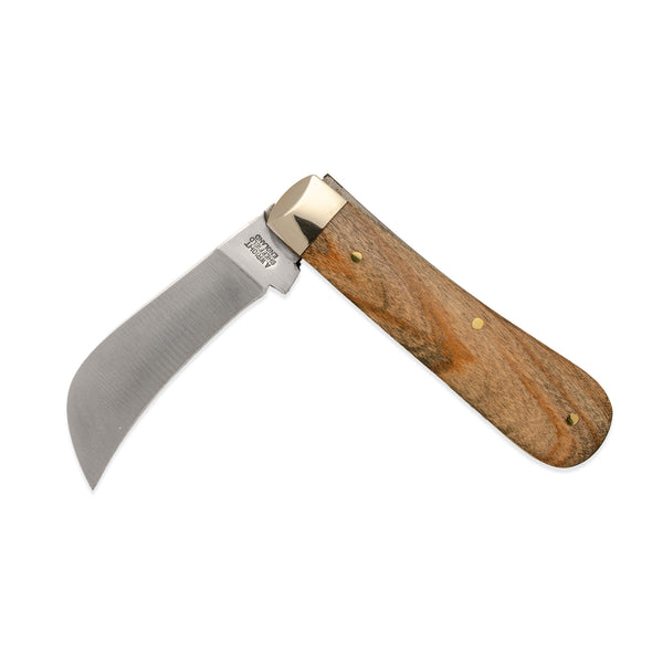 Pruner - 74mm Blade - Olive Wood Handle