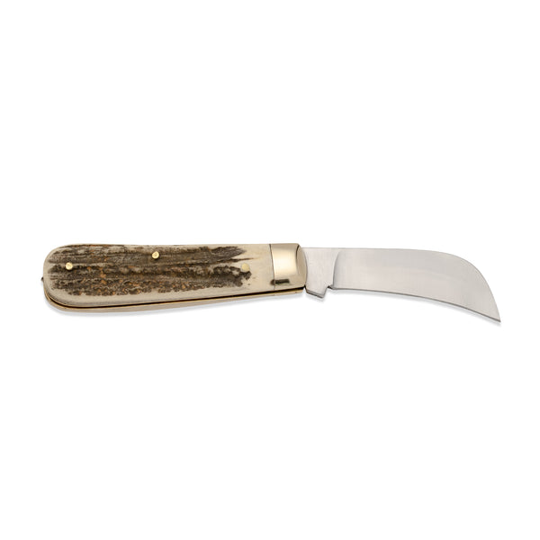 Pruner - 74mm Blade - Stag Antler Handle