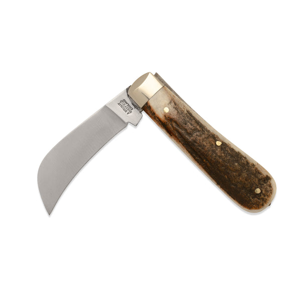 Pruner - 74mm Blade - Stag Antler Handle