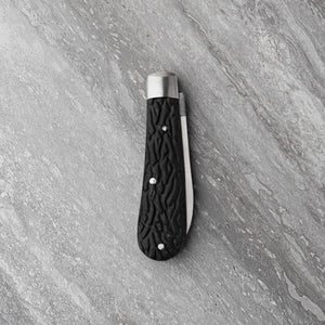 Spearpoint - 60mm Blade - Bolstered Imitation Stag Handle