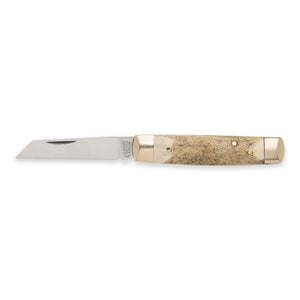 Senator - 71mm Blade - Stag Antler Handle with Chased Workback