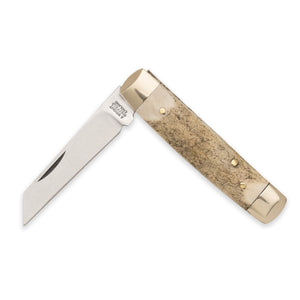 Senator - 71mm Blade - Stag Antler Handle with Chased Workback
