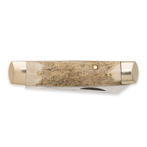 Senator - 71mm Blade - Stag Antler Handle with Chased Workback