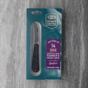 Lambfoot - 60mm Blade - Imitation Stag Handle