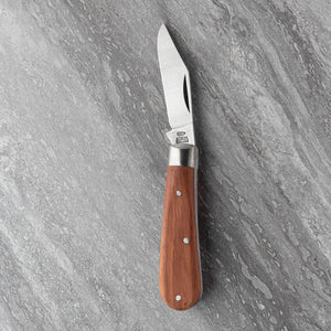 Clip Point - 55mm Blade - Hardwood Handle
