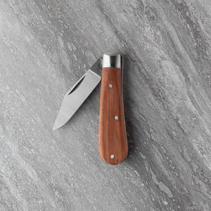 Clip Point - 55mm Blade - Hardwood Handle