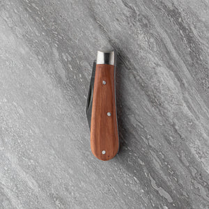 Clip Point - 55mm Blade - Hardwood Handle