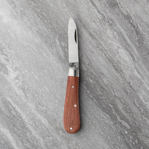 Spearpoint - 60mm Blade - Hardwood Handle