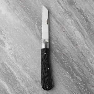 Lambfoot - 75mm Blade - Bolstered Imitation Stag Handle