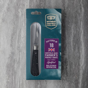 Lambfoot - 75mm Blade - Bolstered Imitation Stag Handle