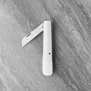 Budding Knife - 50mm Blade - White Resin Handle
