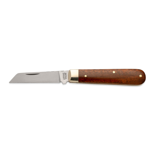 3 1/2" Lambfoot - 71mm Blade - Snakewood Handle with Traditional Workback