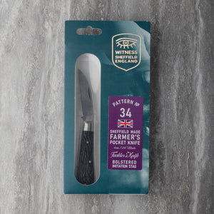 Tackler's Knife - 60mm Blade - Bolstered Imitation Stag Handle